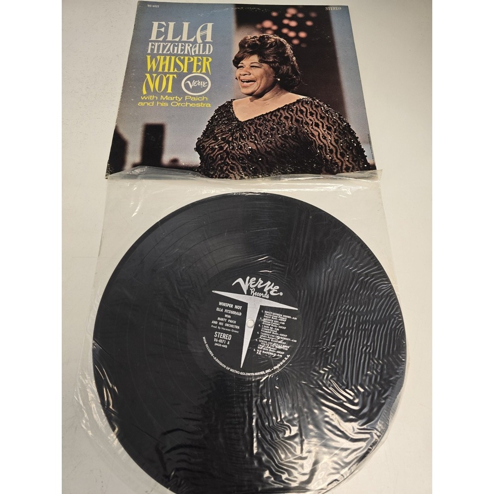 Ella Fitzgerald Whisper Not with Marty Paich V64071 GU VG+ Vinyl 33T LP